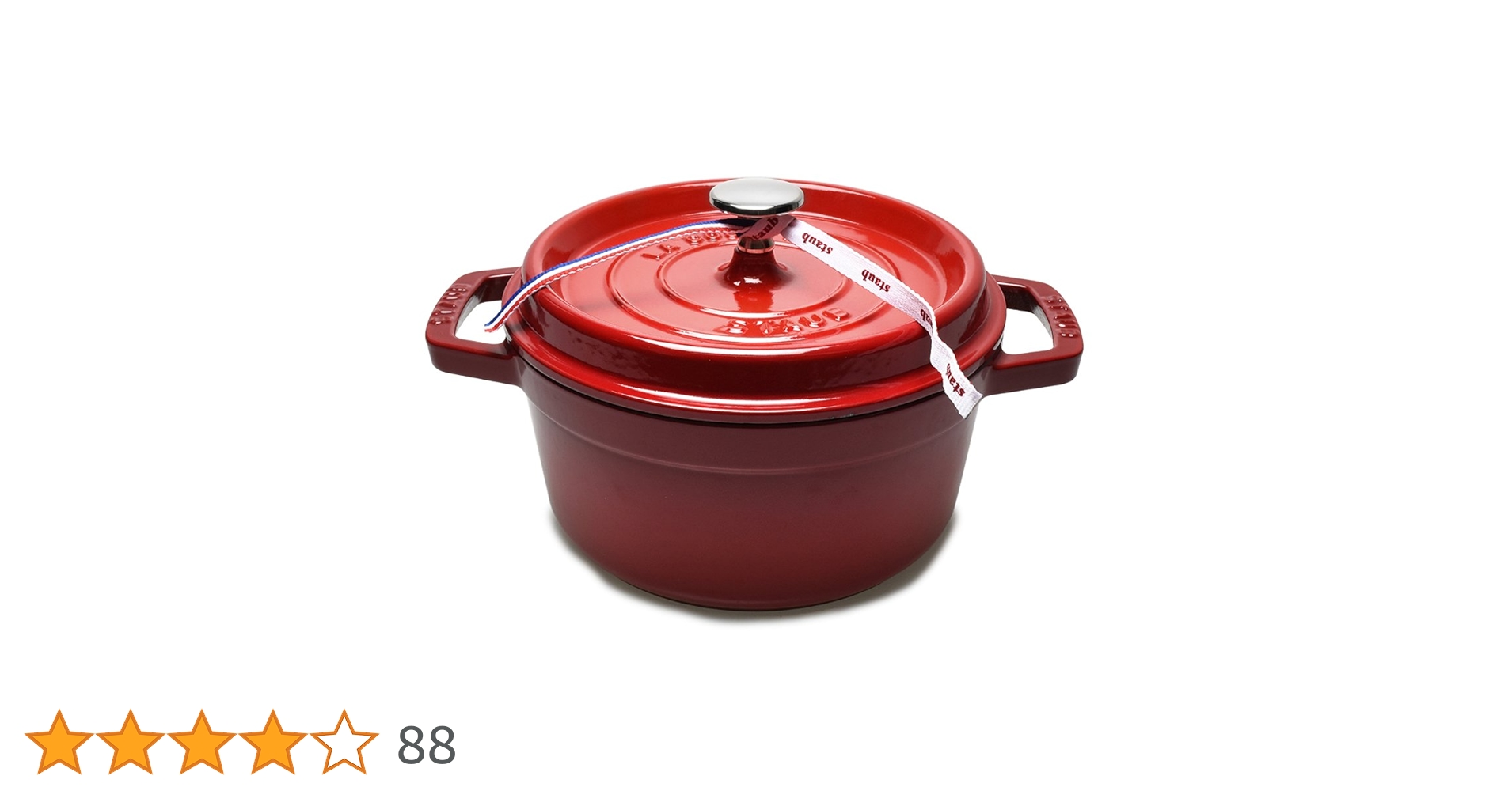 STAUB 両手鍋 赤staub ピコ・ココット 20cm 　ストウブ Staub 送料無料 ストウブ ココット鍋 ピコ ココット ラウンド