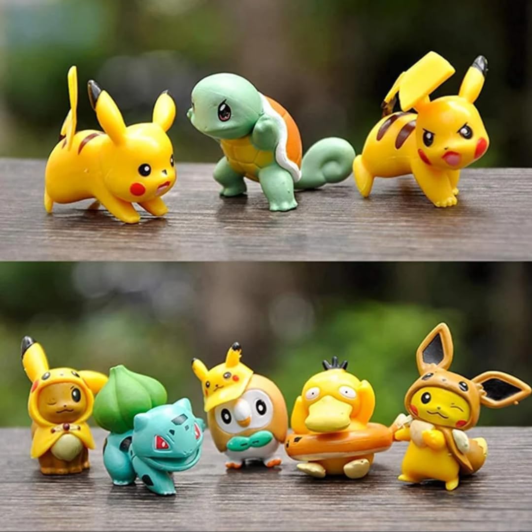 Funfob Cartoon Action Figure Pack of 6 Toy Height -4CM Tiny Version Collectible for Fans PVC Multicolour | Poke Tiny Set (B0D4LZ3RMM) Amazon Price History, Amazon Price Tracker