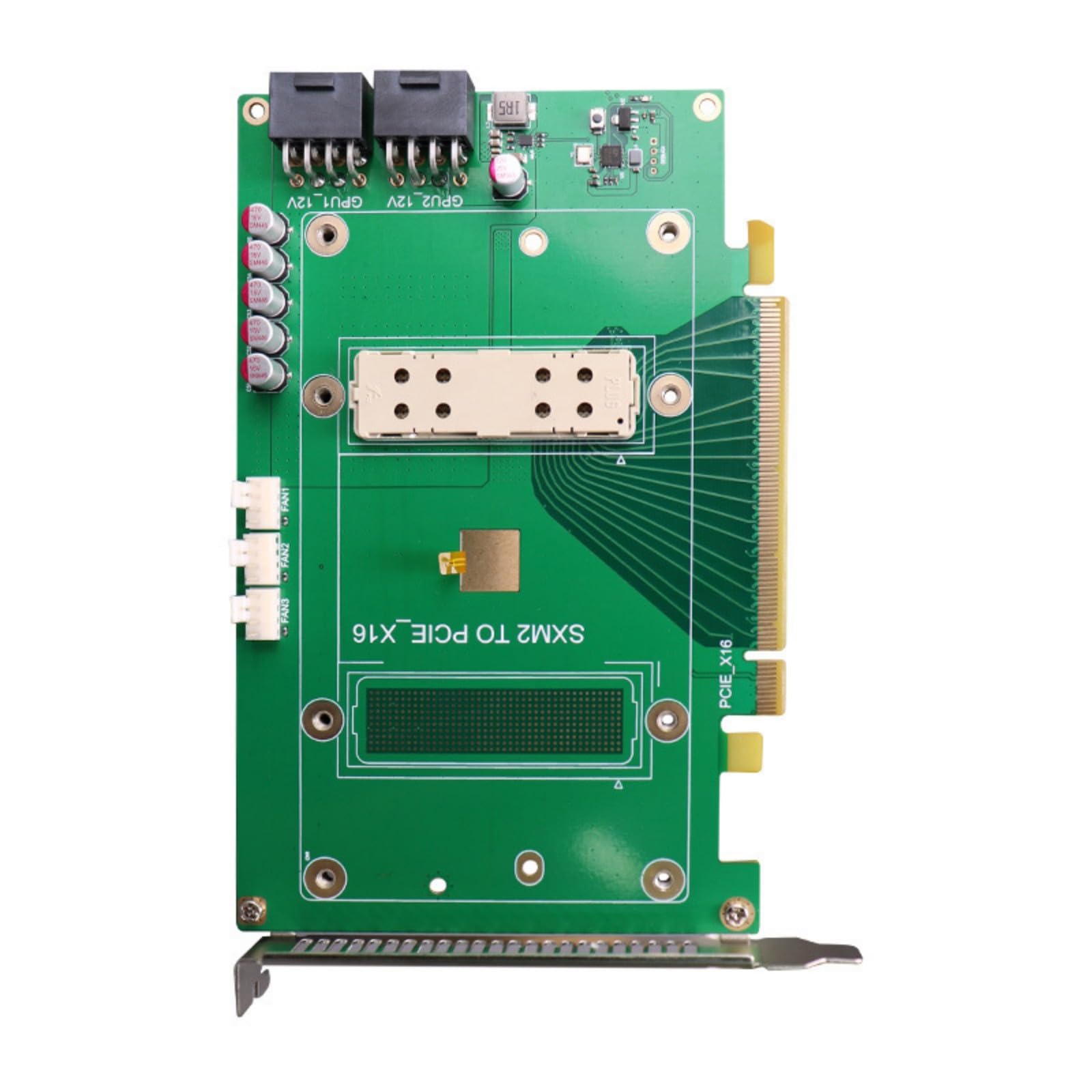 Duty Scheda grafica GPU Adattatore SXM2 a PCIe X16 Rilevamento della temperatura di espansione per P100 V100 Accessori Espansione GPU per