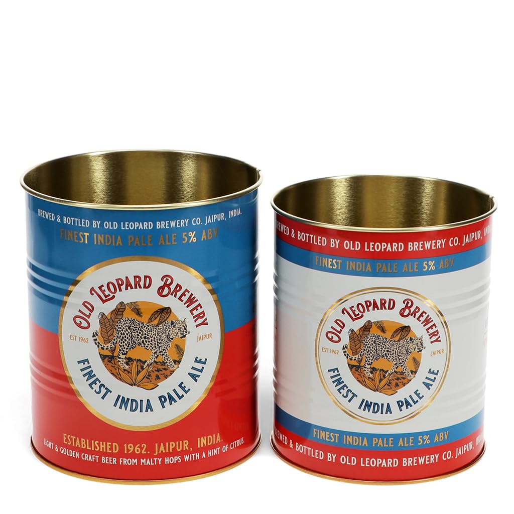 Rex London Blanc Storage Box Old Leopard Brewery (X2)