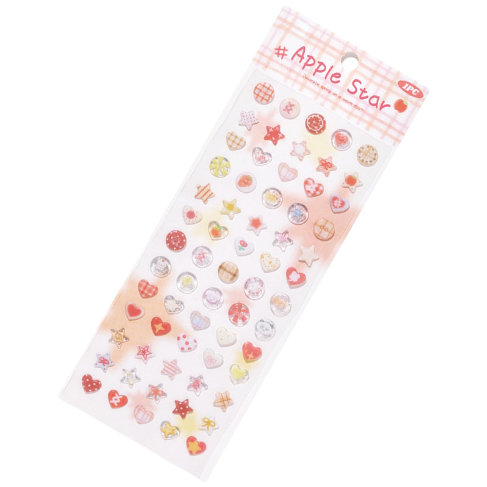 RBRMHM Scrapbook Sticker Star Shape Sticker Epoxy Decorative Sticker Adhesive Sticker Stationery Sticker for Journal Decoration