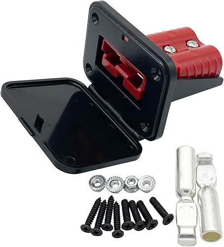 Miniatura 8 de Panel de montaje de enchufe de 120 A con cubierta para conectores Anderson SB120 Placa empotrada de montaje empotrado (paquete de 2)