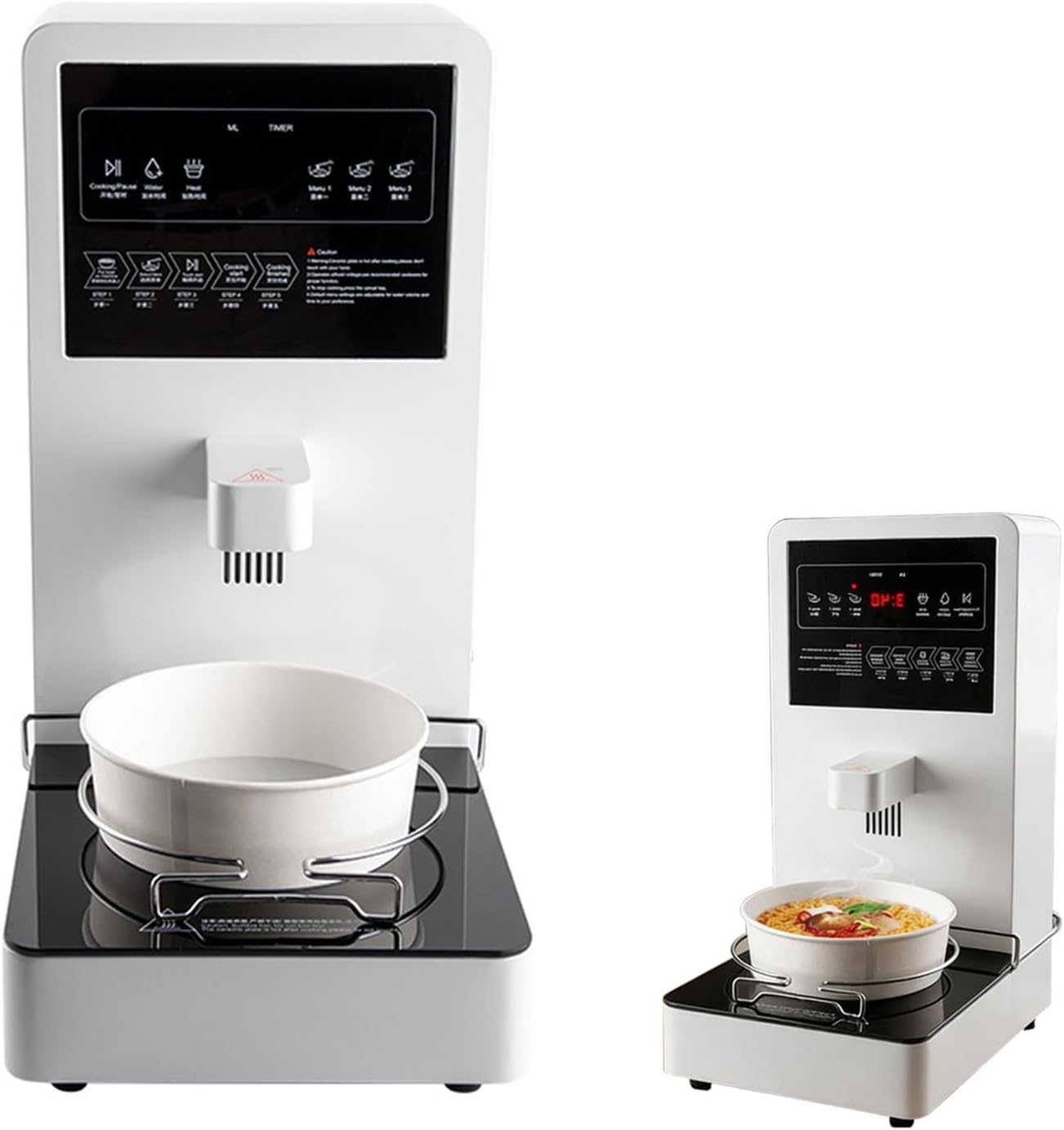 XCSCUK 2200W Automatic Noodle Cooker,Self-Service Instant Machine,with Precision Temperature Control & Auto Water Volume,for Schools
