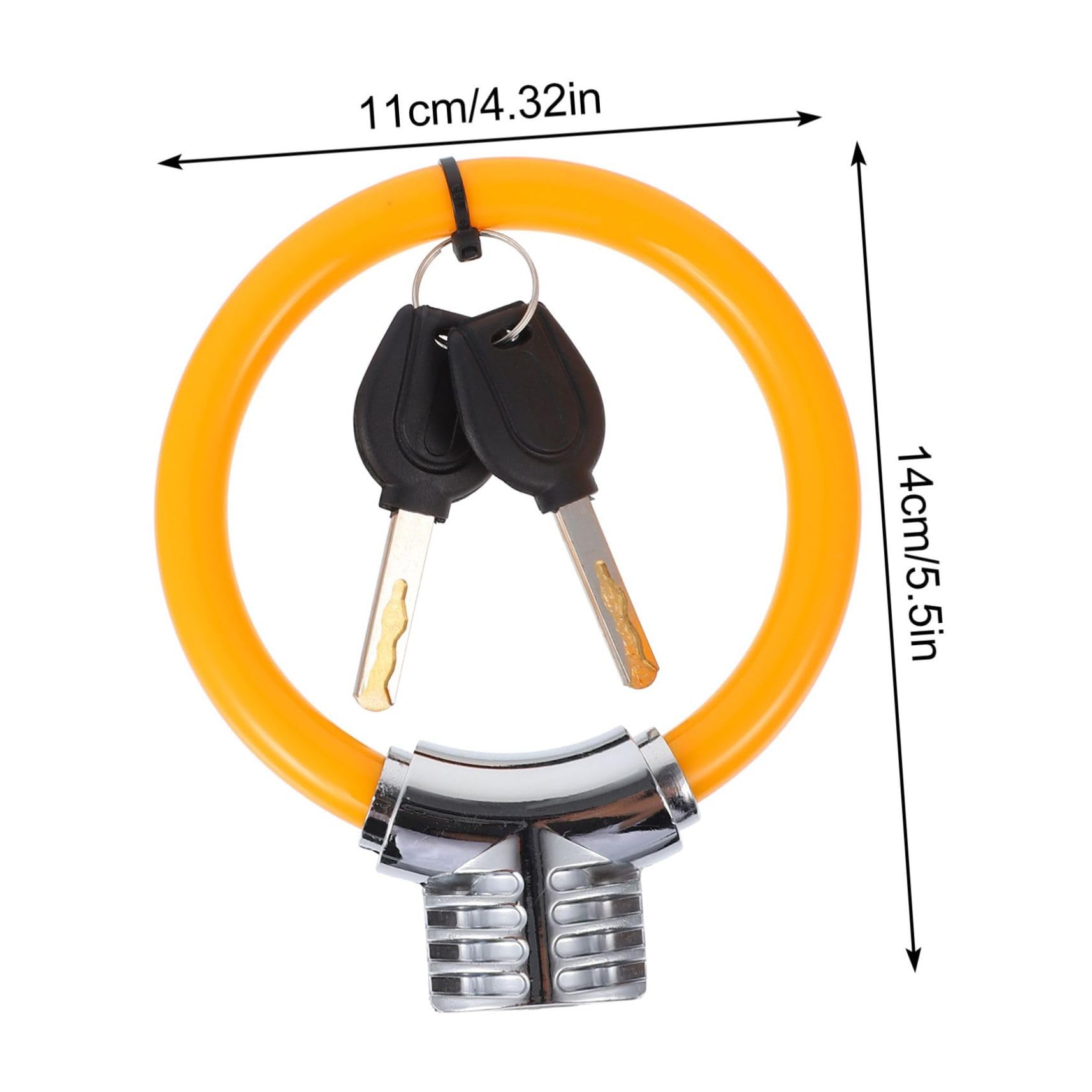 HANABASS Mini Portable Theft Bike Security Lock for Bicycles Durable Coating Compact Design Lightweight Material Easy to Carry and Use