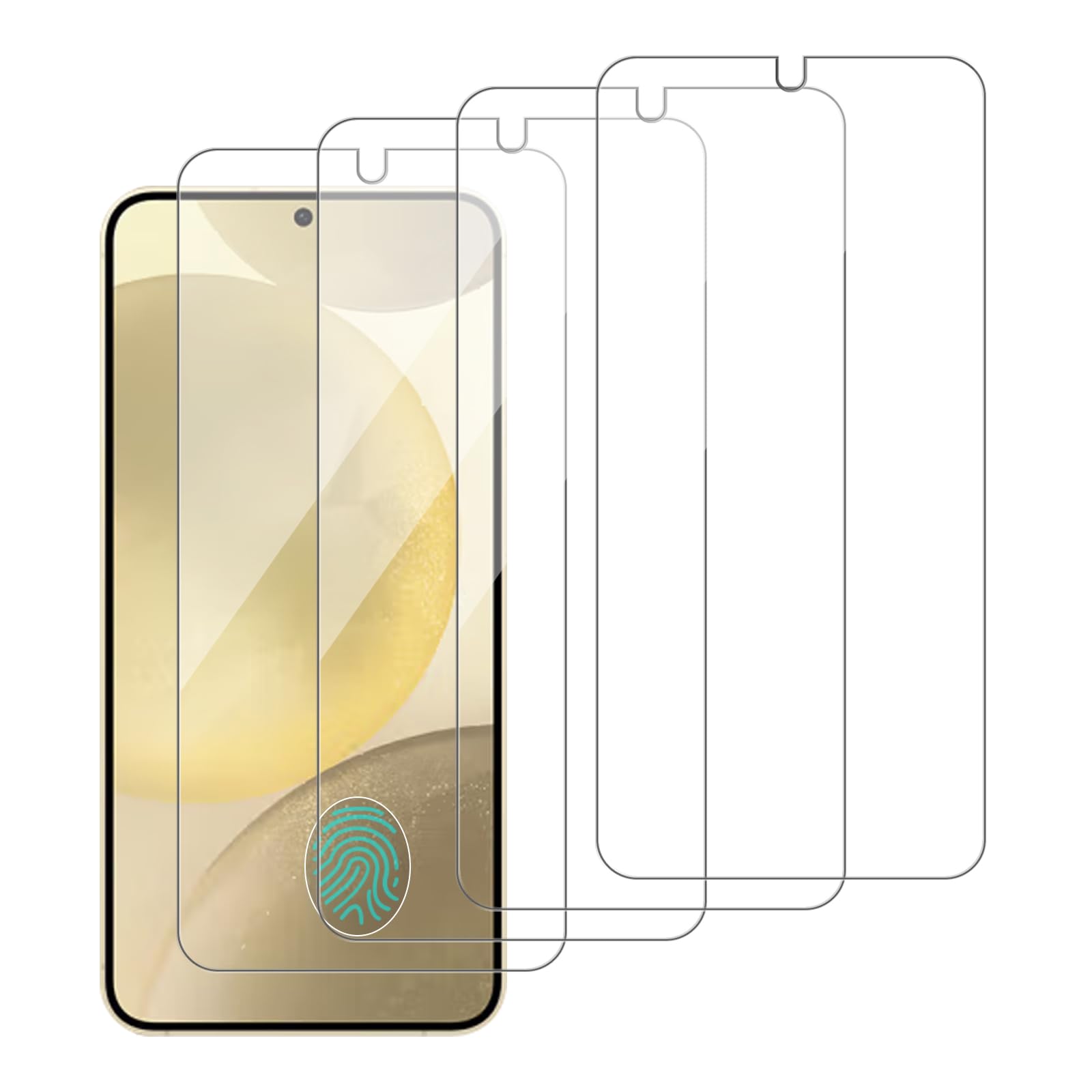 iCsapr 4 Pack Glass Screen Protector Compatible for Samsung Galaxy s25 / SM-S931B S931B/DS S931U S931W [9H Hardness]-HD Screen Tempered Glass, Scratch