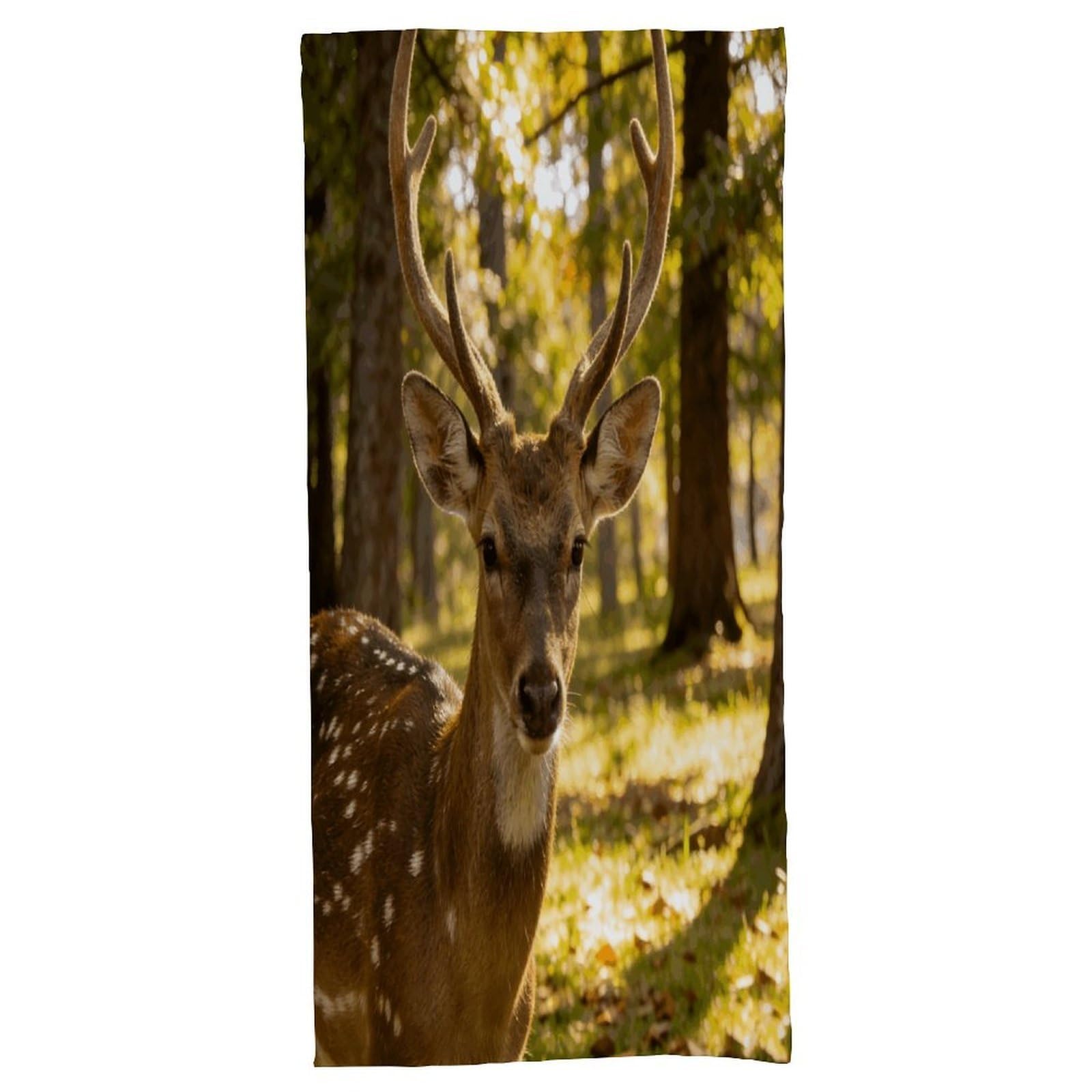 Fodpand Style Fur Horn Shining Light Bath Towel, Highly Absorbent & Quick Drying Beach Towel, Compact & Lightweight Pool Towel For Bathroom, Beach, Pool, Gym, Spa, And Hotel Use