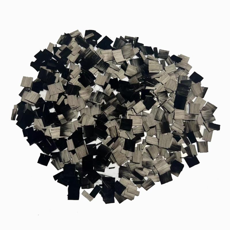 Generic 8mm Carbon Fiber Sheet Shaped forging Pattern and Silk Shaped forging Pattern in Stock (1000, Grams), black