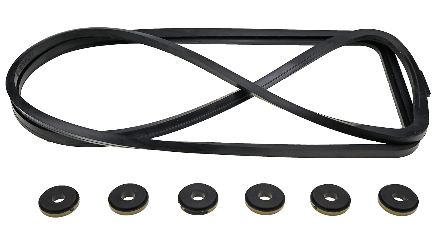JEENDA Tappet Cover Gasket & Grommet Seals Compatible with 89-02 12V Dodge Cummins 6BT 5.9 3284623 4994848