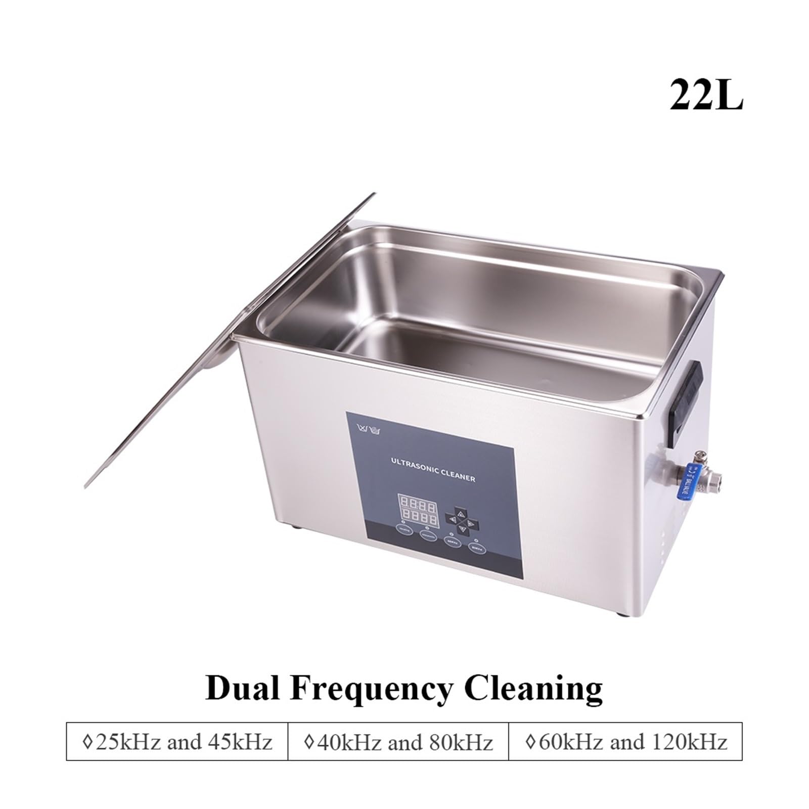 MáQuina Limpiadora UltrasóNica Máquina Limpiadora Ultrasónica Industrial De Doble Frecuencia De 22L For Uso En Laboratorio, Piezas De Precisión, Placa Base, Lavado por Ultrasonidos(25kHz 45kHz)