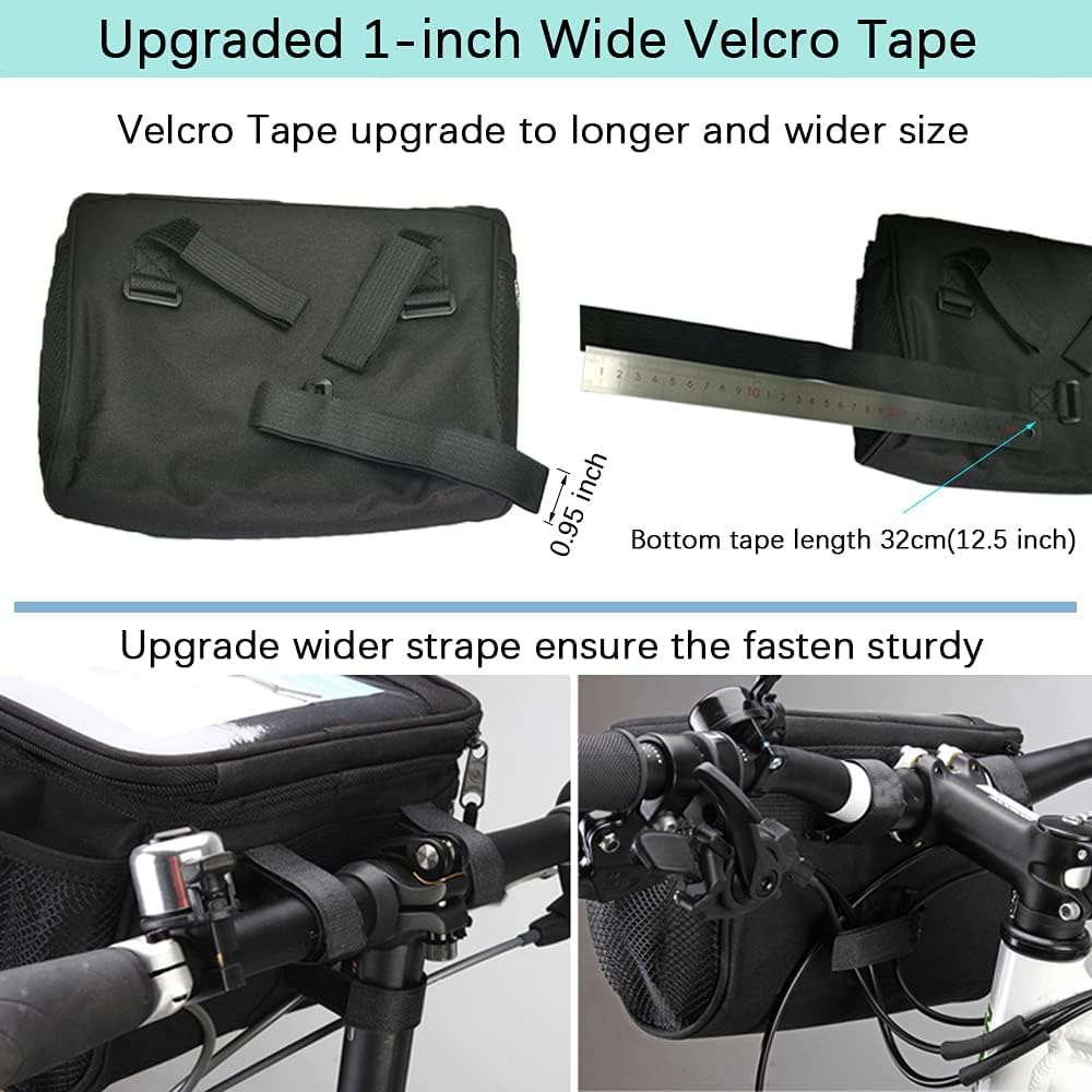 Mtlnkb Bike Handlebar Bag Large Bicycle Front Storage Pouch Bag Cycling Accessories Basket Bag : Sports & Outdoors