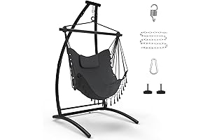 C Type Hammock Chair Swing with Stand for a Relaxing Outdoor Experience
