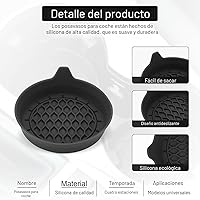 Vista 2 de SINGARO - Posavasos para tazas de automóvil, inserto de portavasos de silicona, portavasos universales antideslizantes, accesorios