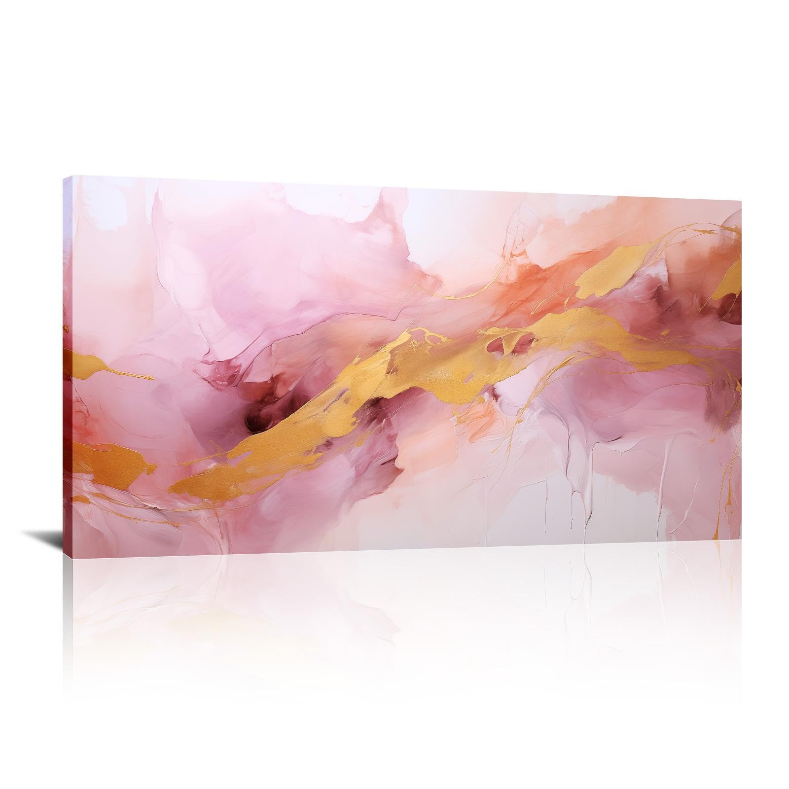 Art mural sur toile de marbre moderne grand tableau abstrait encadré - 8