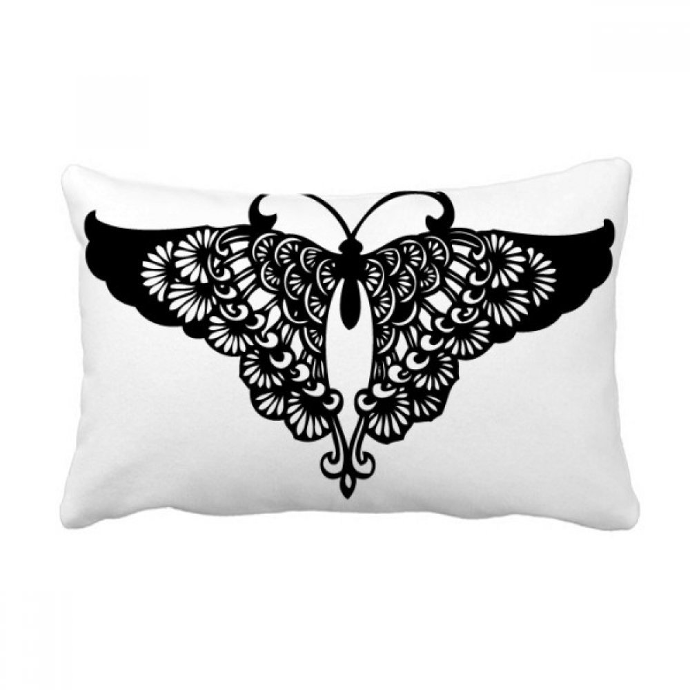 Coussin papillon ondulé 16x24 pouces aux finitions soignées pour fauteuil