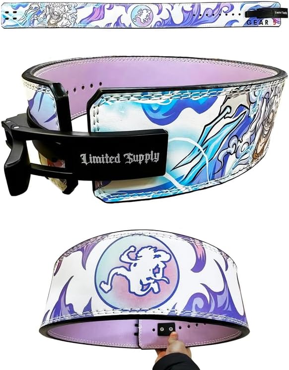 Cinturón de palanca de anime, cinturón de levantamiento de pesas, resistente para levantamiento de pesas, cinturón de gimnasio para levantamiento de