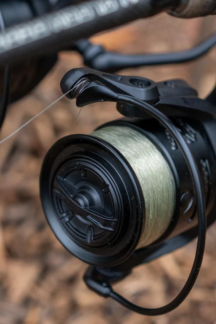Mulinello 1OF1 – mulinello versatile per pesca alla carpa, spinning e acqua salata – finitura nera opaca, 5+1 cuscinetti, doppia bobina