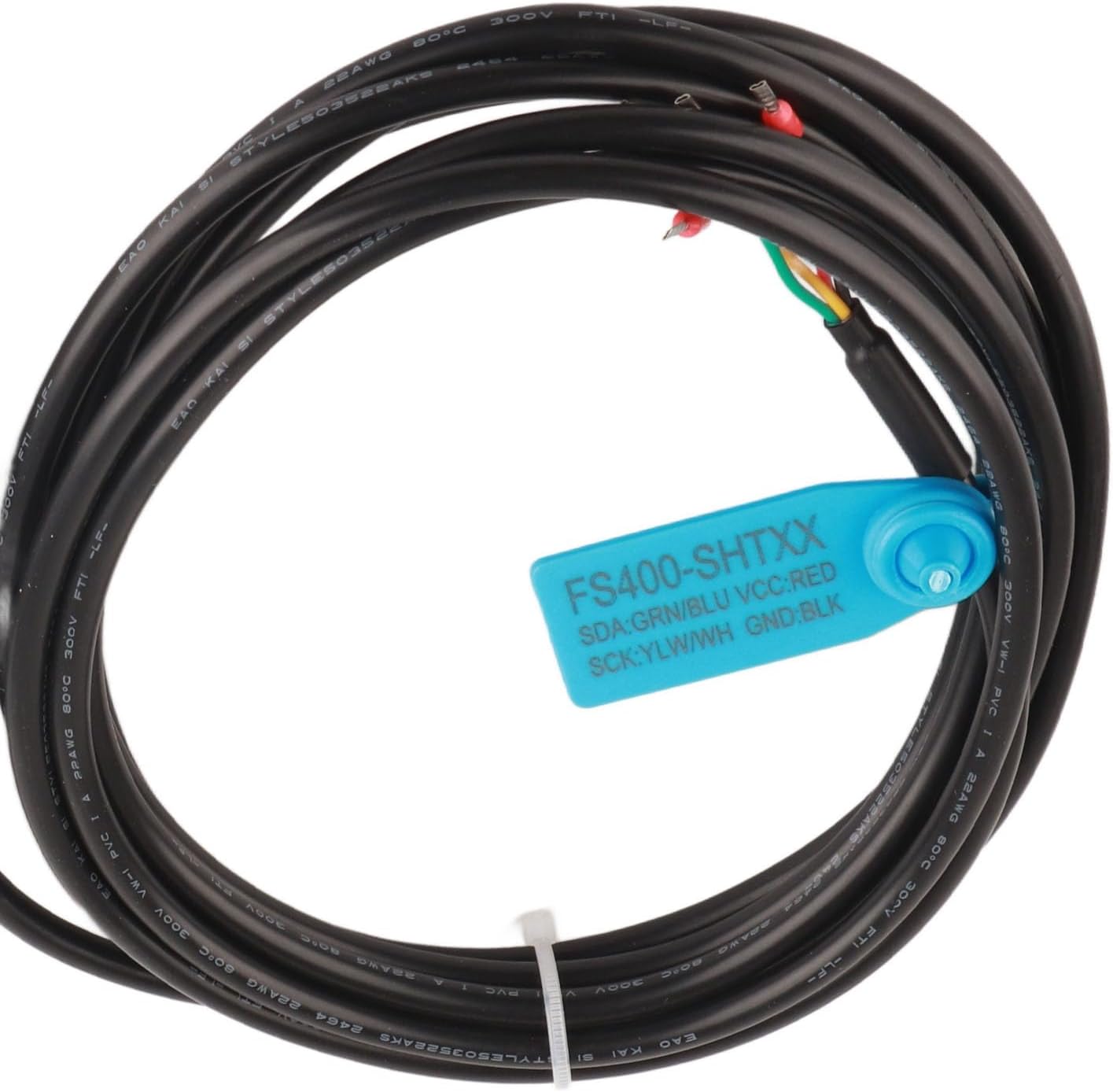 Digital Temperature Probe Humidity Sensor Probe Temperature Humidity Sensor Probe 300cm Digital Soil Sensor I2c Output Dc3.3v for Measurement