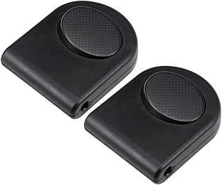 uxcell Inline Foot Pedal Push Lamp Switch, Step-on-button Lighting Foot Control ON/Off Foot Switch Black 2 Pcs