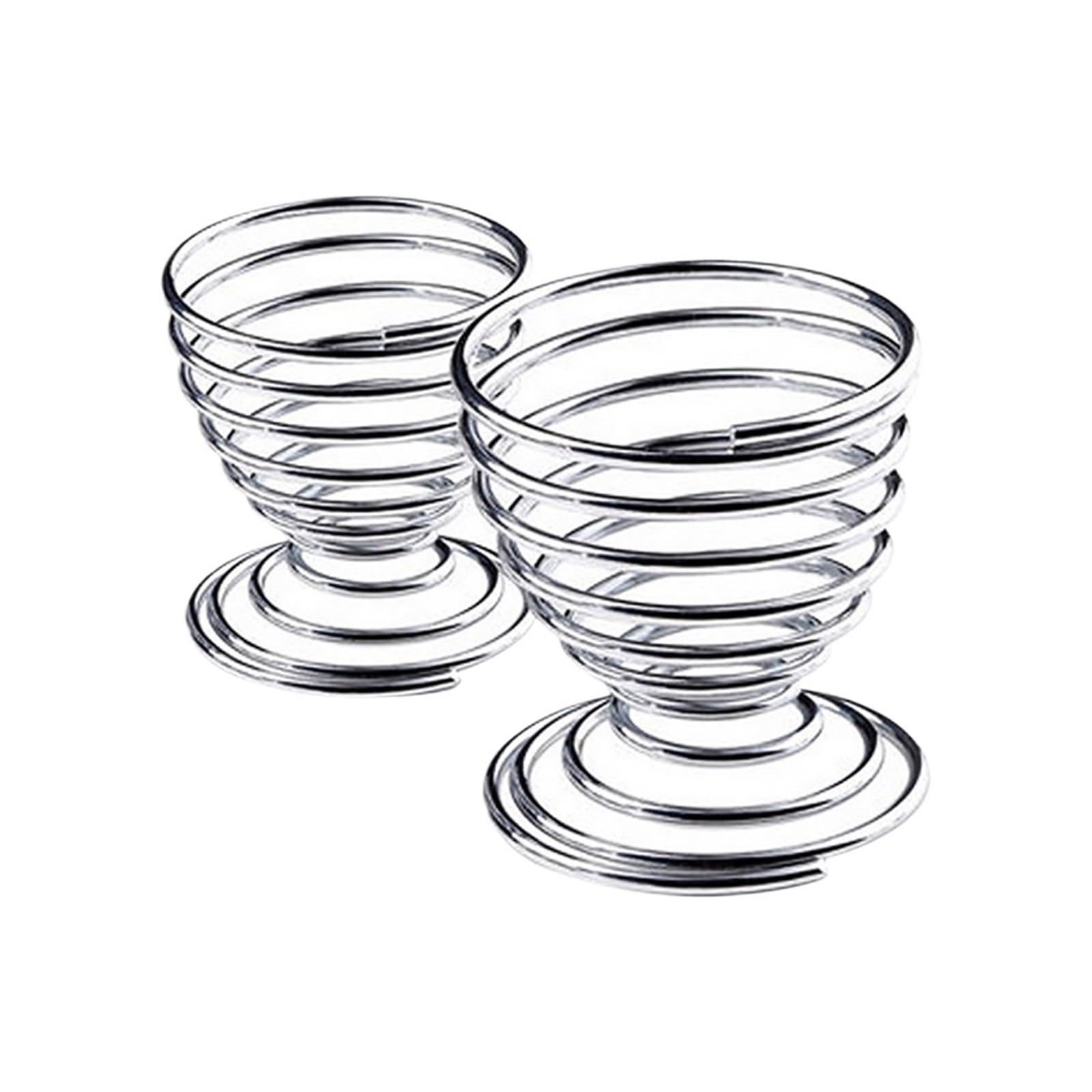 Hueveras, 6 Piezas de Utensilios de Cocina for Desayuno, Bandeja de Acero Inoxidable con Resorte for Huevos Duros, Herramienta de Cocina