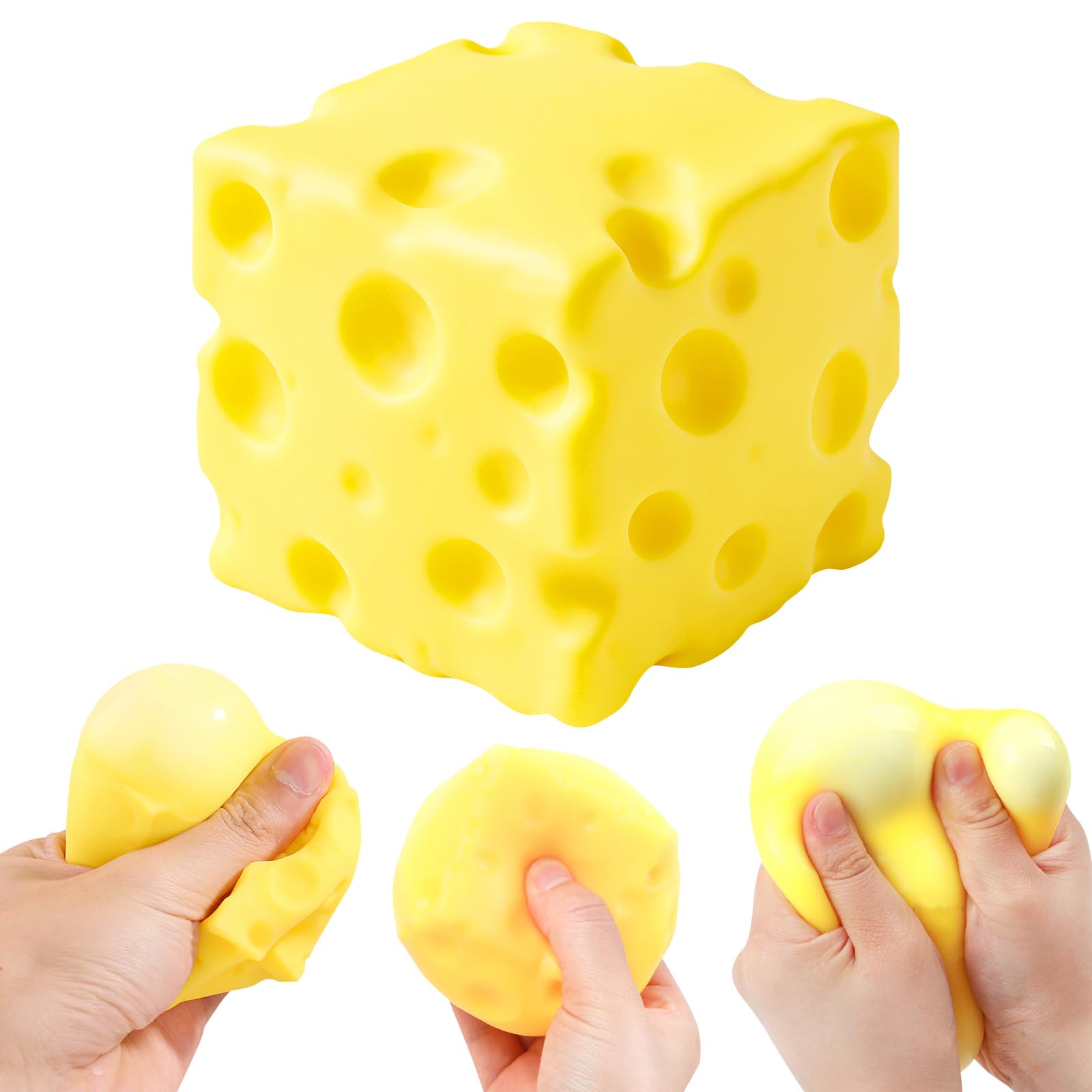 Cheese Squishy, Cheese Squishy, S-quishy C-heese, Nlsqw Help For Relax, Slow Rebound Shapeable, Birthday Gift, Cute Desk Decor