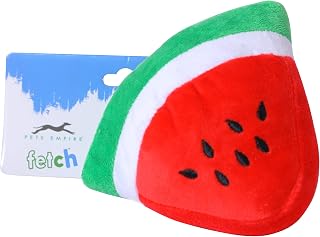 Pets Empire Watermelon Shaped Pet Sound Toy Plush Squeaker Puppy Toy -1 Piece (Color May Vary)