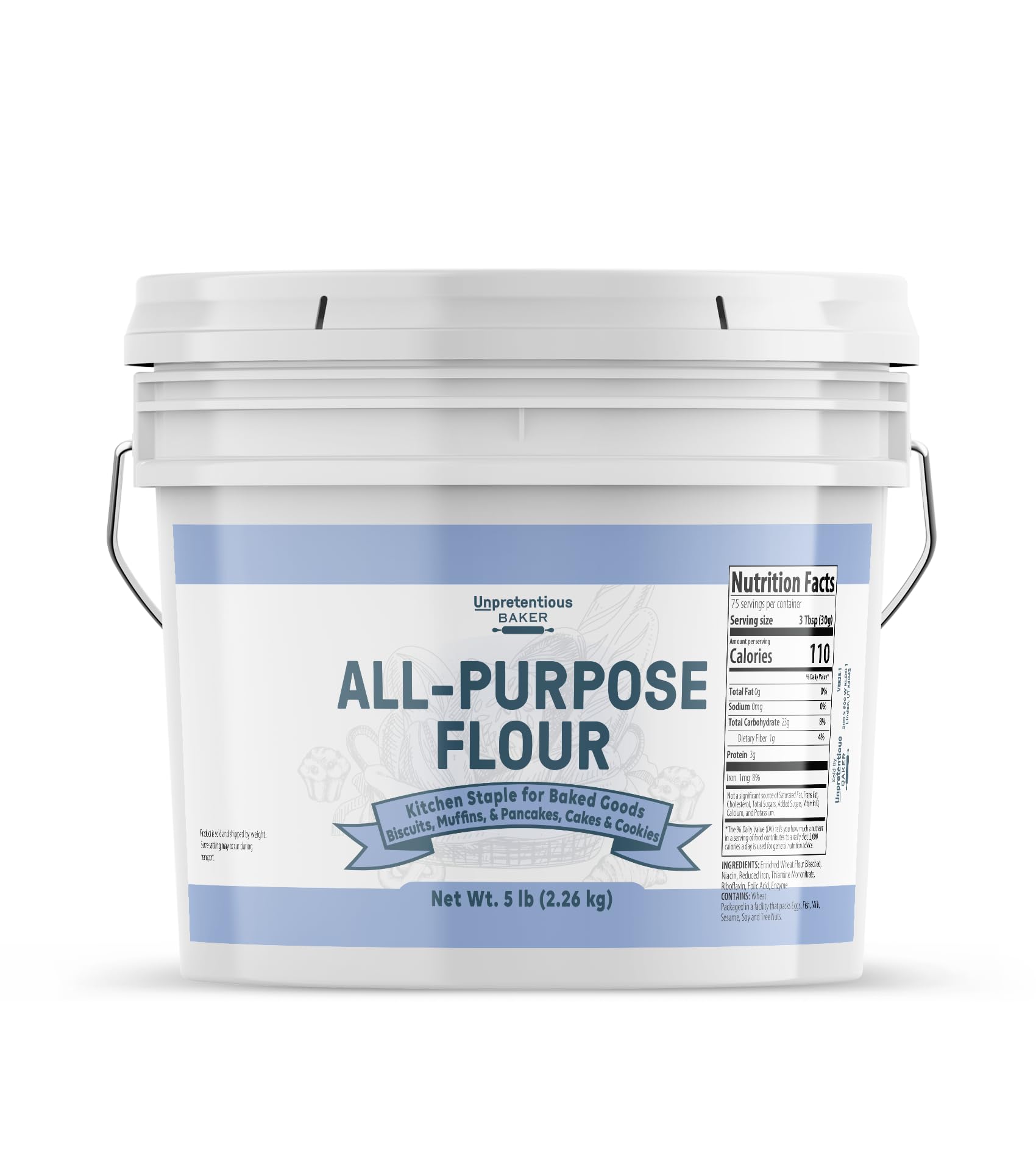 Unpretentious All-Purpose Flour (1 Gallon), Baking, Thickening
