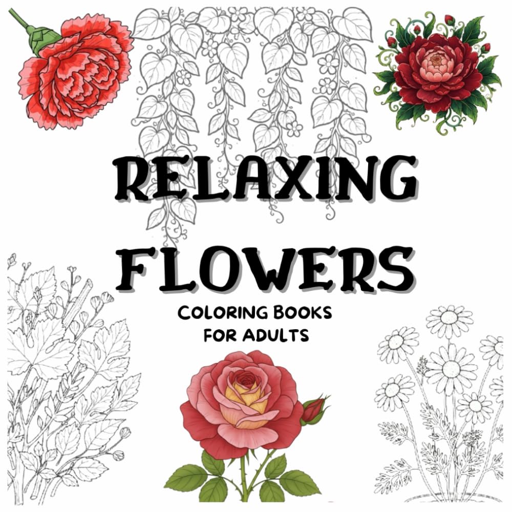 Large Print Plant Coloring Book for Adults: Easy & Relaxing Plant Designs for Seniors to Reduce Stress and Enjoy Calm Coloring
