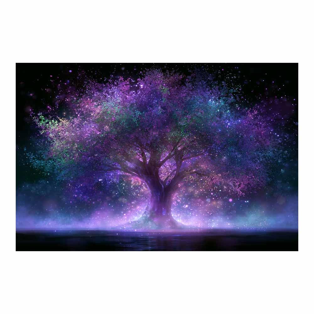 XENIOU Nature Wall Art Brights red maple tree canvas painting wall art, Living Room Bedroom Hallway Stairs Decoration.(Multicolor)-70x100cm Unframed
