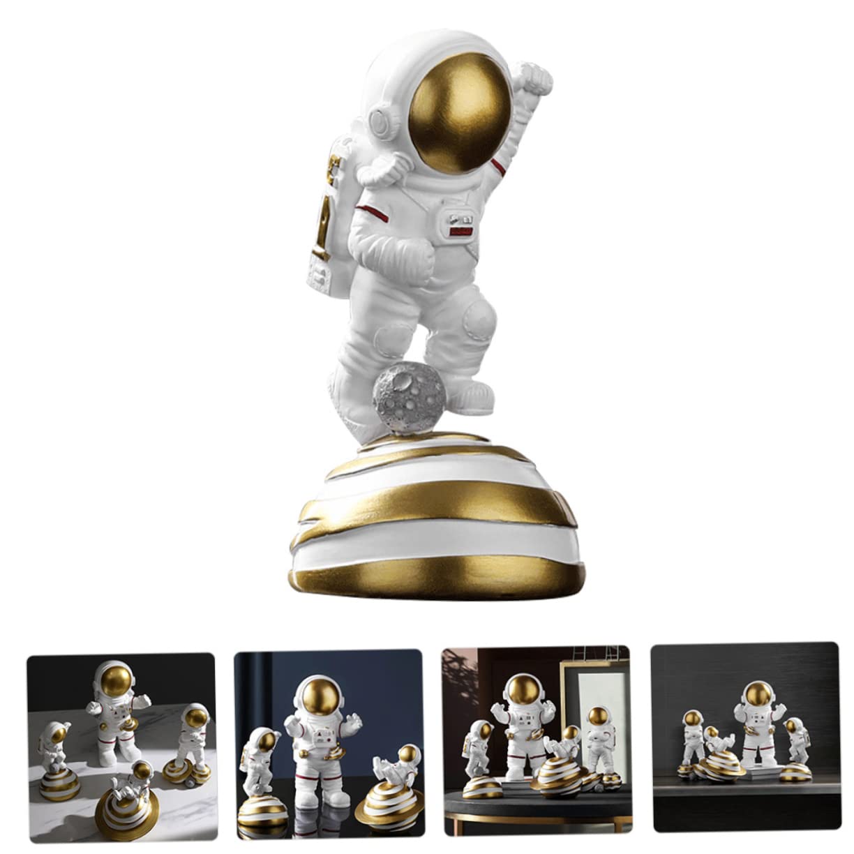 Abaodam Figuras de Astronautas Creativas Estatua de Astronauta para Escritorio de Escritorio para Decoración de Oficina para Exhibición Estantería