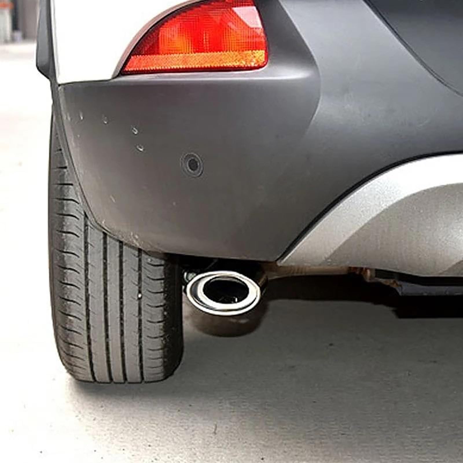 Dysza wydechowa samochodu, końcówka rury wydechowej, rura, dla Renault Kadjar HA HL 2015-2020 76mm trwała tłumika akcesoria(A-silver)
