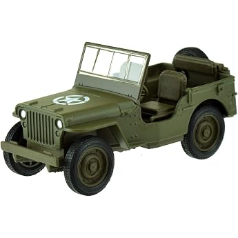 Jeep 1941 Willys MB 4 4 Metal Model Car 134 Scale by US Army Truck Welly