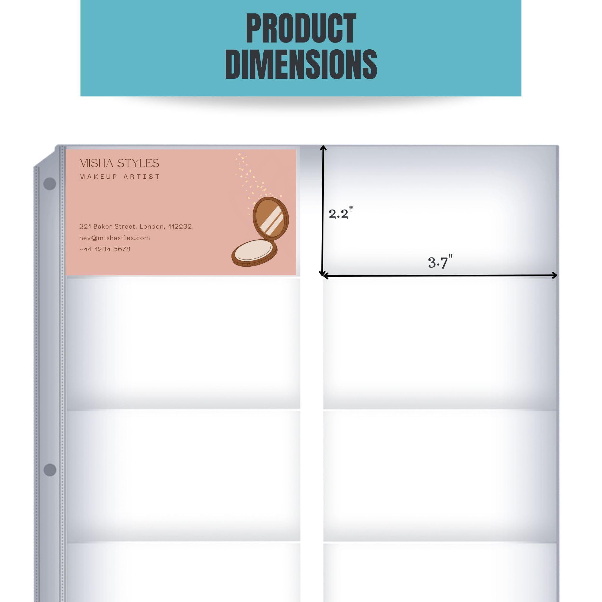 Business Card Sleeves for 3 Ring Binders, Heavy Duty Clear Page Protectors, Plastic  Card Holder Sheets, 10 Pack, 20 Cards Per Sheet : Amazon.co.uk: Stationery  & Office Supplies