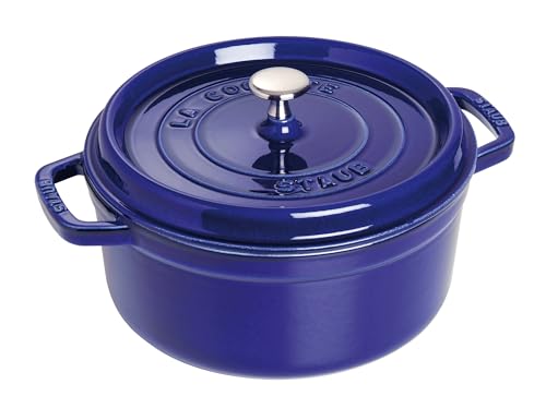 Image of Staub Dark Blue Round Cocotte, 2.75-quart