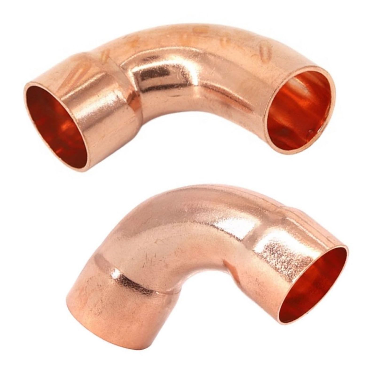 1pc Single Socket 54mmx1.5mm ID Weld Socket End Feed Solder Long Radius Elbow 90 Pipe Fitting Brass Hose