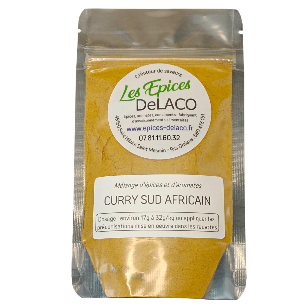 Mélange CURRY SUD AFRICAIN 1000g PRO | Les Epices DeLACO
