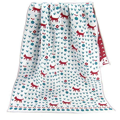 DSJDSFH Toalla De Baño De Algodón De Tres Capas De Gasa De Dibujos A