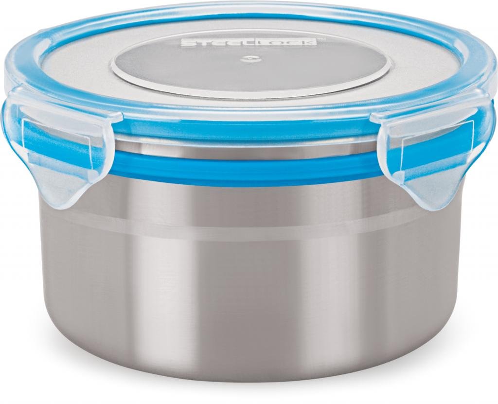 Acero Acero 1302, con Tapa de almacenamiento contenedores, 500 ml, juego de 4, varios colores