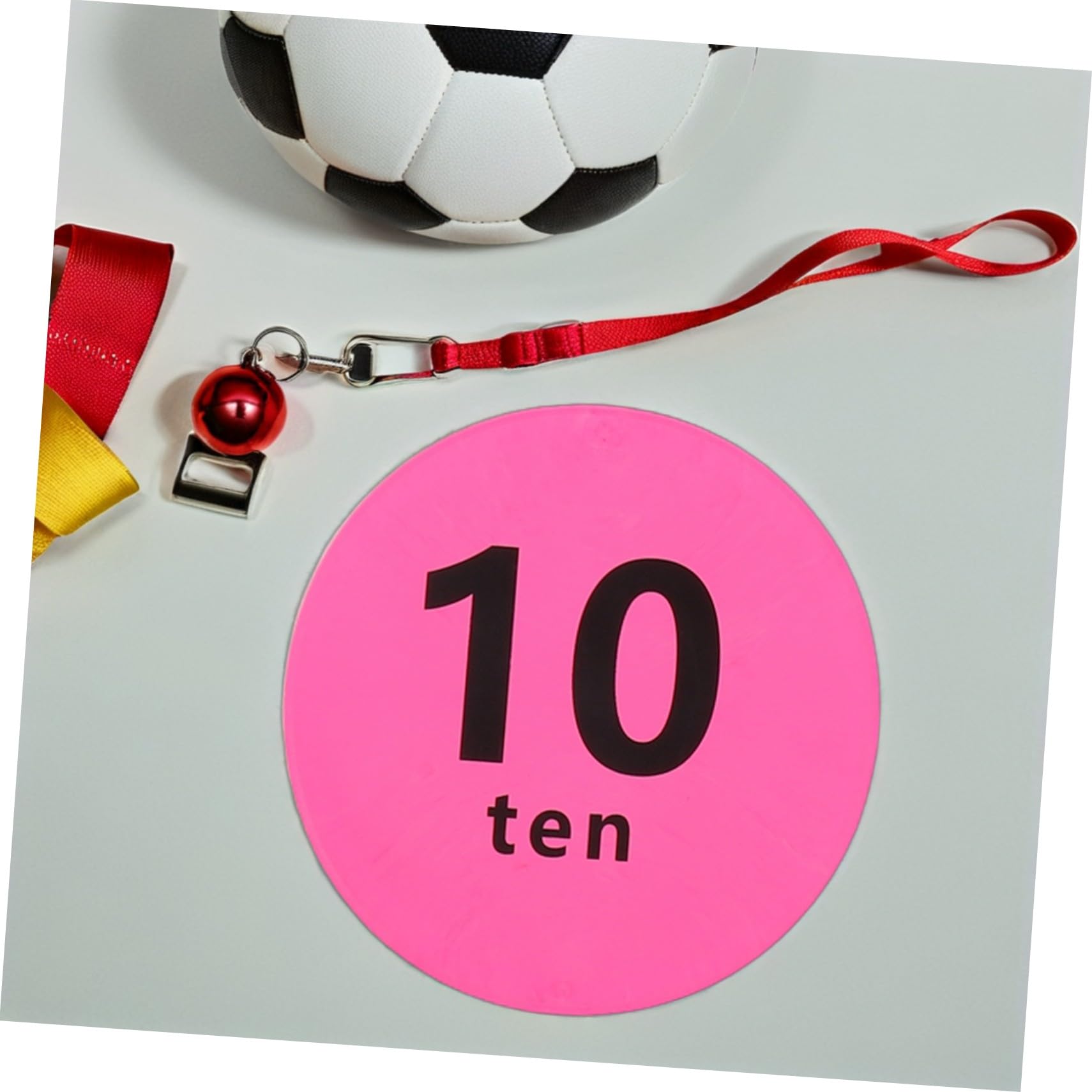 Toyvian 10 Szt Znaczników Do Piłki Nożnej Znacznik Punktowy Do Treningu Nóg W Piłce Nożnej Znaczniki Zwinności Podkładka Blokująca Treningu Piłkarskiego Pachołki