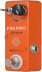 Áudio p90 pro phase phaser pedal efeitos de guitarra único mini vintage phaser pedal efeito