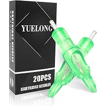 Yuelong Tattoo Needles Cartridges #127M1 Standard Disposable Tattoo Cartridges Needles Single Stack Magnum with Membrane for Tattoo Artist 1207M1