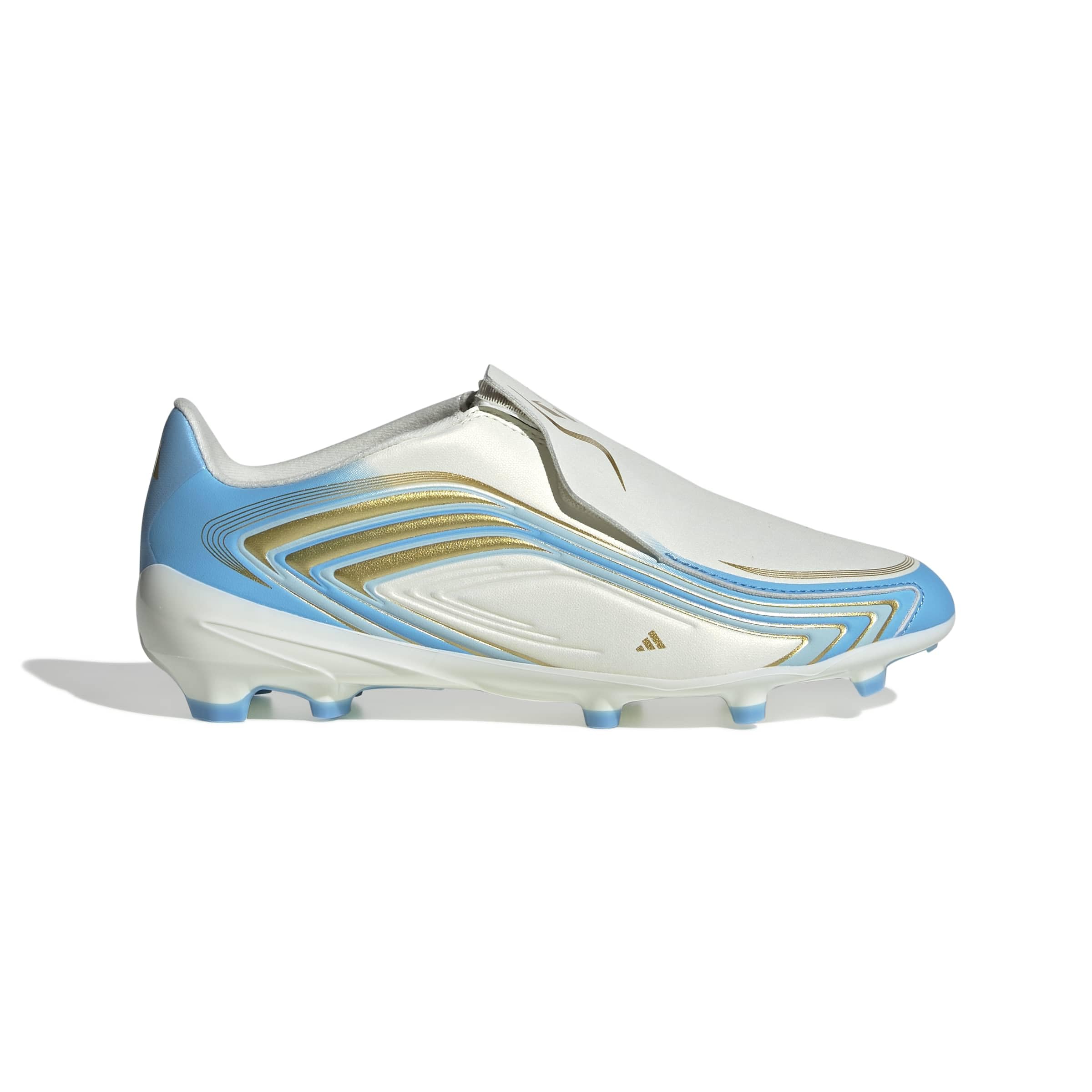 Adidas F50 Messi League Laceless Firm Ground Football Boots Kids Scarpe da ginnasticaUnisex - Bambini e Ragazzi