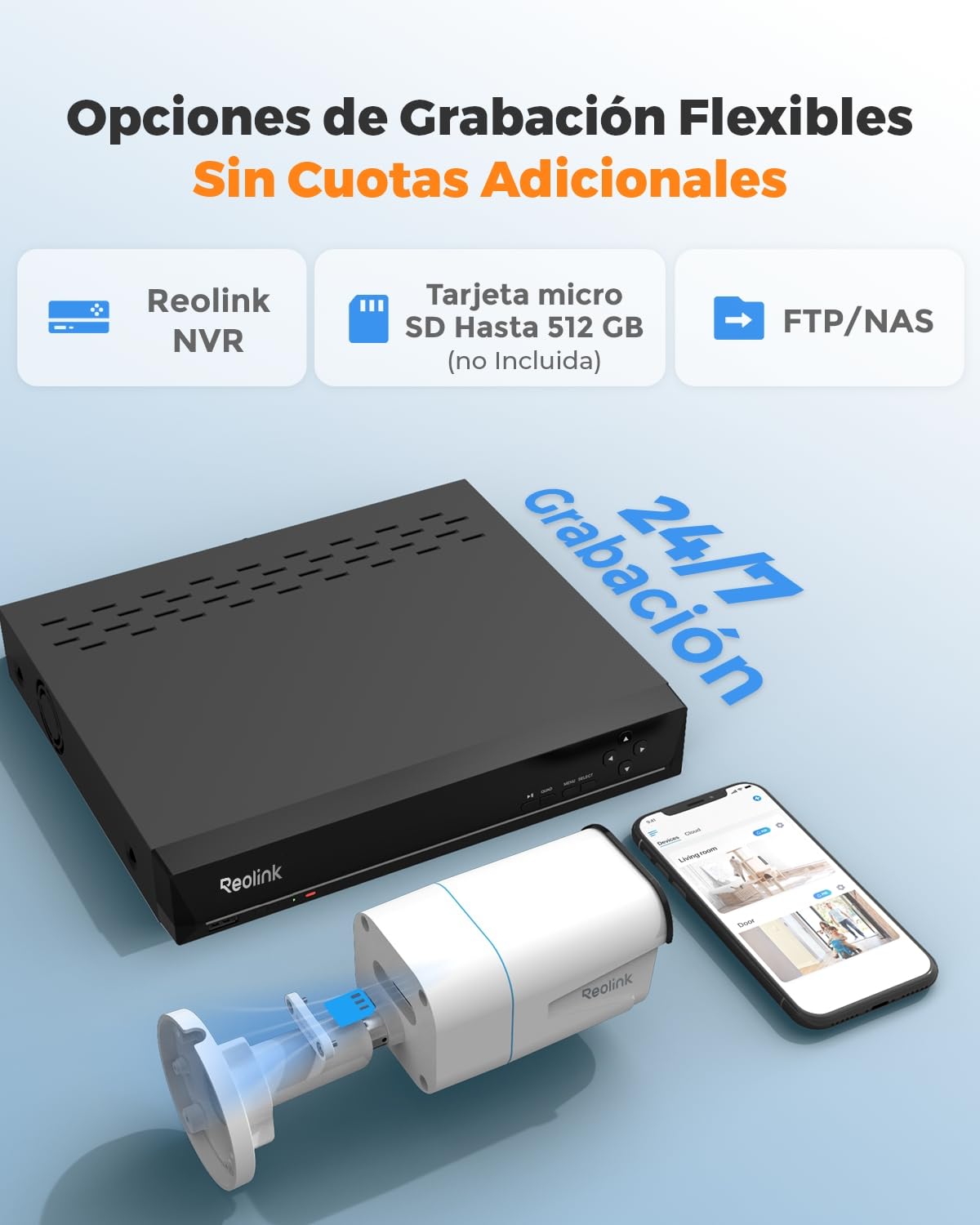 Reolink 4K 8MP Camara Vigilancia Exterior PoE con Detección de Personas/Vehículos/mascota, IP67 Impermeable, Alerta Inteligente,Camara de Seguridad con Ranura para Tarjeta SD, Lapso de Tiempo RLC-810A