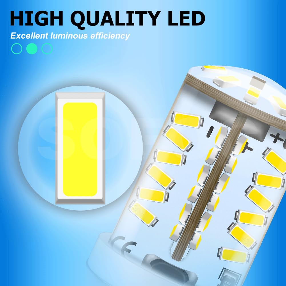SOFOC E12 12V 2W Biały T15 Silikon Świeca Żyrandol/Kominek 10Pcs