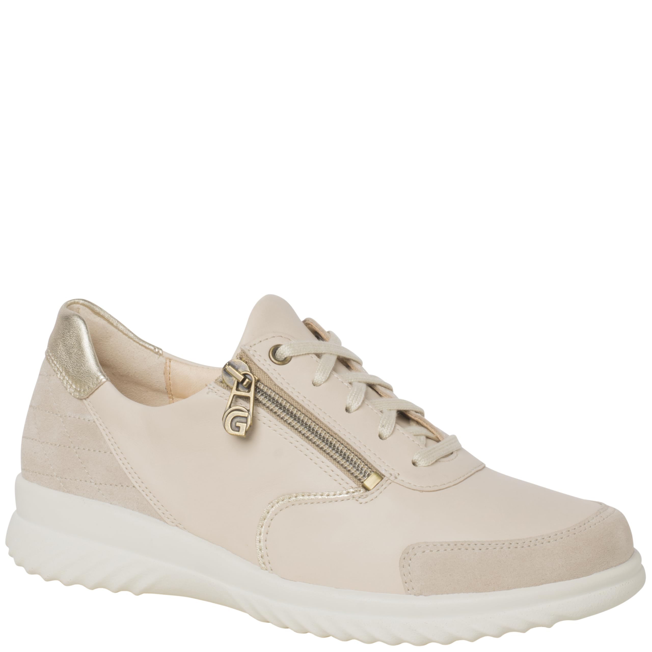 Ganter Women Heike-h Sneaker, Beige, 37.5 EU Weit