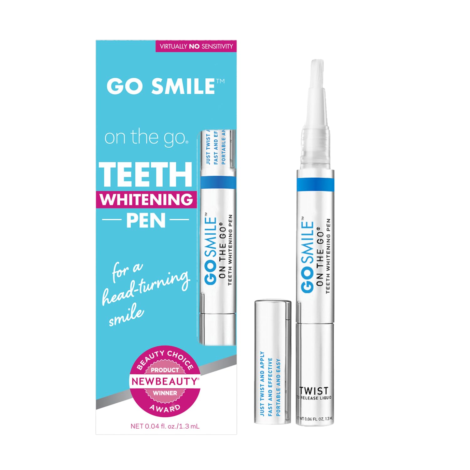 GO SMILE On The Go Teeth Whitening Pen Teeth Whitener Stain Remover Self Care Gifts for Women Men