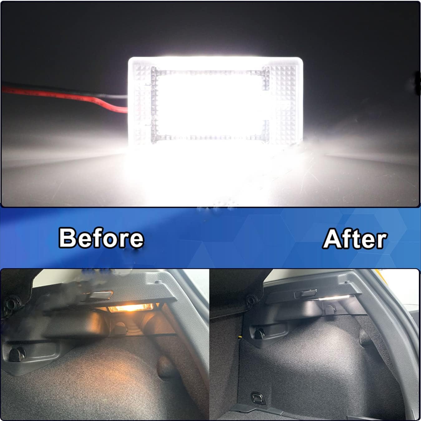 NP 2x LED interni bagagliaio bagagli luce per F-ord G-alaxy Mondeo MK4 MK5 Sierra Fiesta per F-ocus MK2 Puma Escort Fusion C-Max Granada
