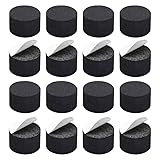 16 Stück einseitige Akustik-Isolationspads, 30 x 15 mm, rutschfeste Basis aus EVA-Schaumstoff, stoßabsorbierend, für Subwoofer, Verstärker, Audiosystem, Heimkino, Schwarz