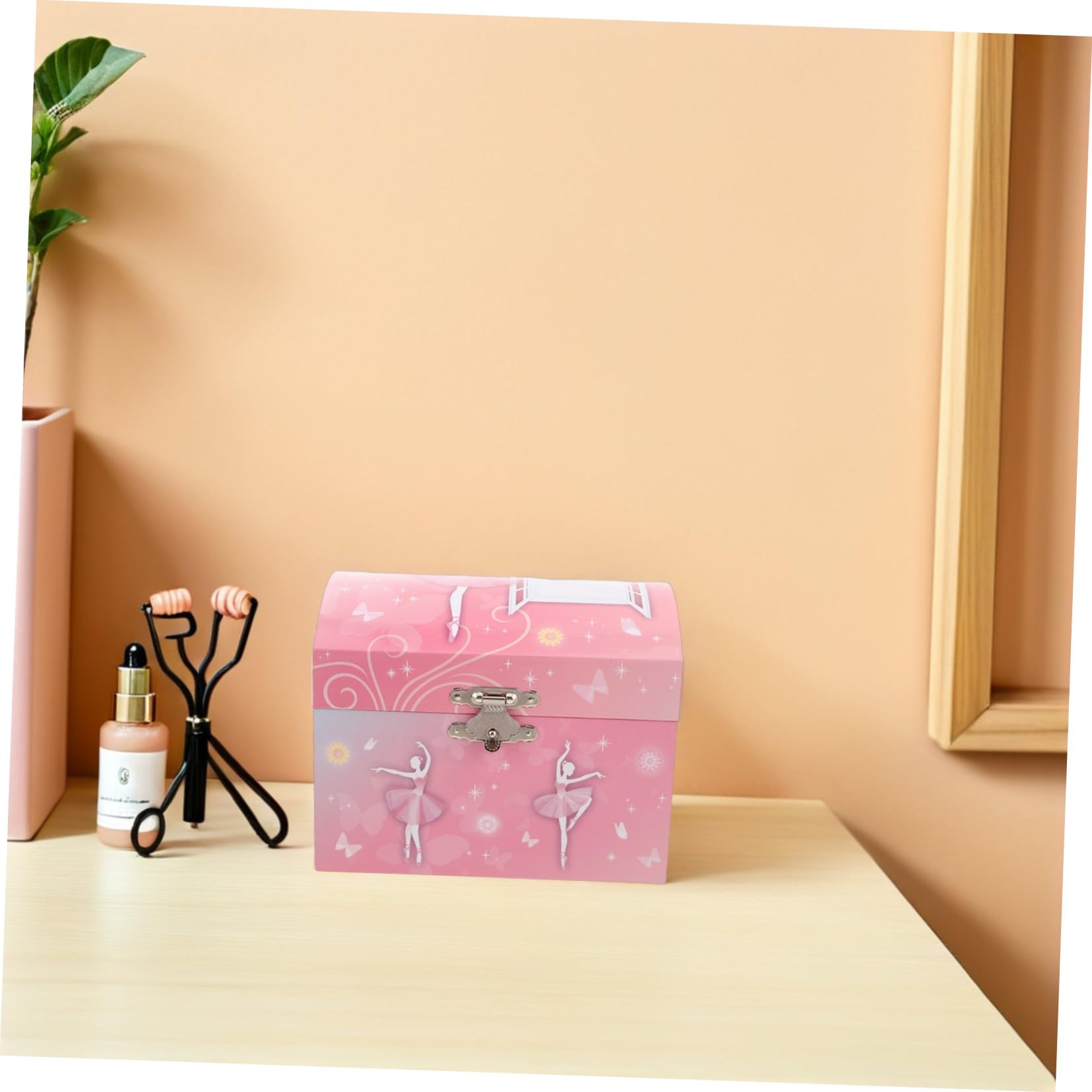 MAGICLULU Caja de Música de Ballet Joyera para Niñas Organizador de Joyas Musical con Bailarina Espejo Obsequio de Cumpleaños Infantil