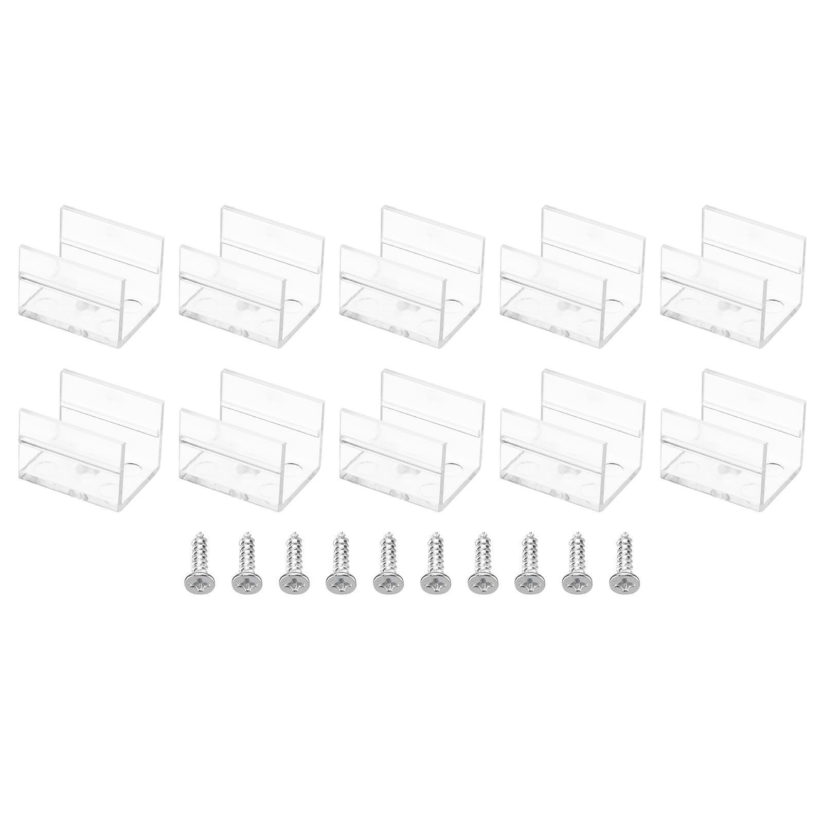 PATIKIL LED Strip Light Clips, 40 Pack Mounting Bracket Fixing Clips Plastic Clamp Holder with Screws for 11.5mm-12.4mm Neon RGB Light Cable Ribbon 25mm Clear — Amazon image 11
