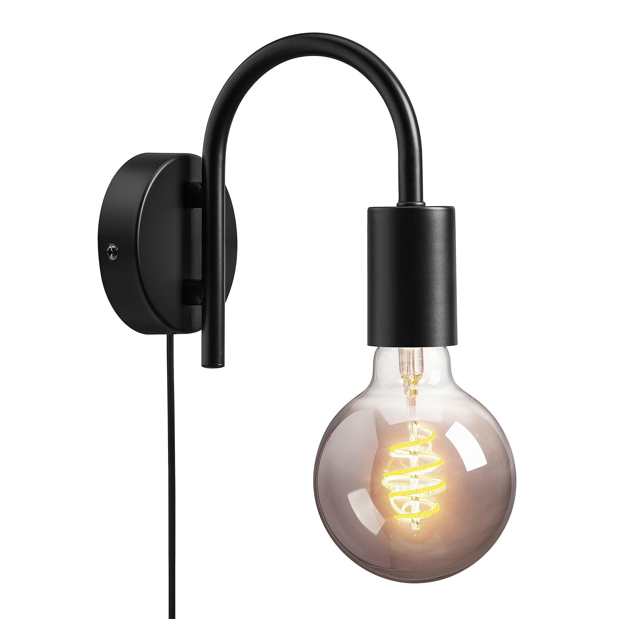 Nordlux Paco Black E27 Wall Light